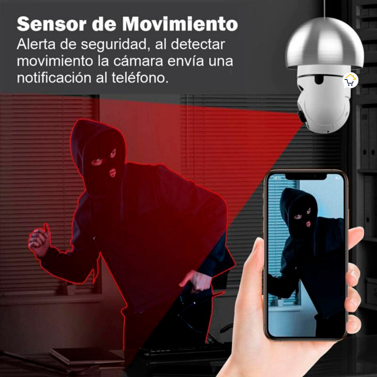 Miniatura 4 de Camara Seguridad IP Bombillo Wifi 8177QT